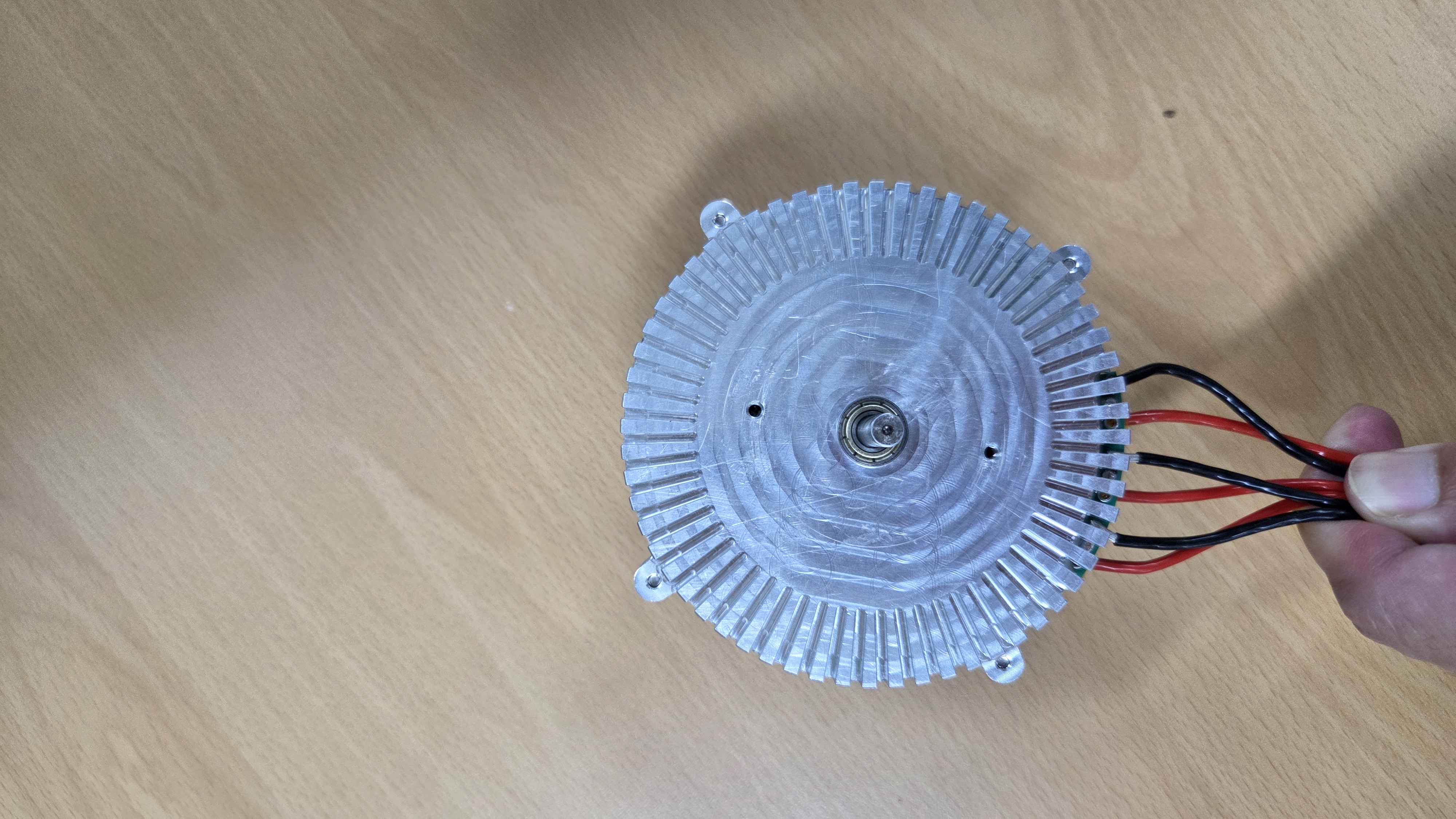 Original photograph of manufactured PCB motor prototype